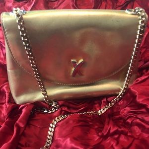 Paloma Picasso Vintage Gold Tone Chain  Shoulder Bag